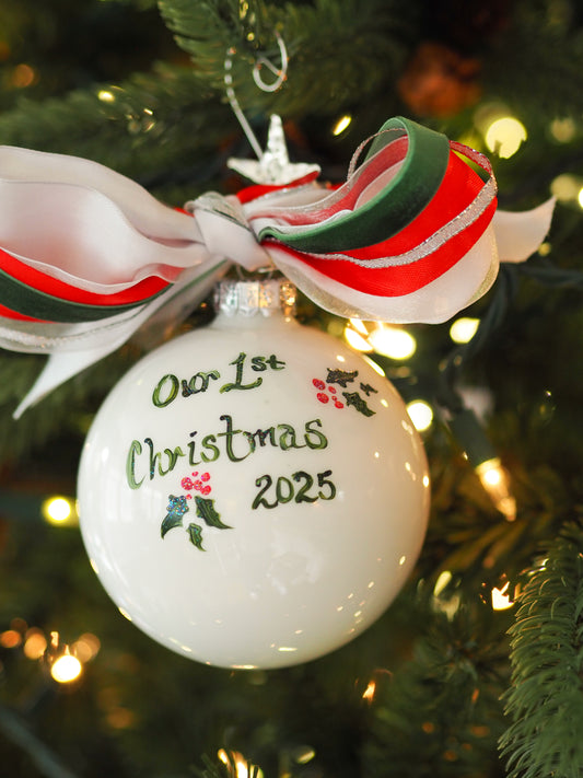 Custom Initials/Wedding Crest Ornament