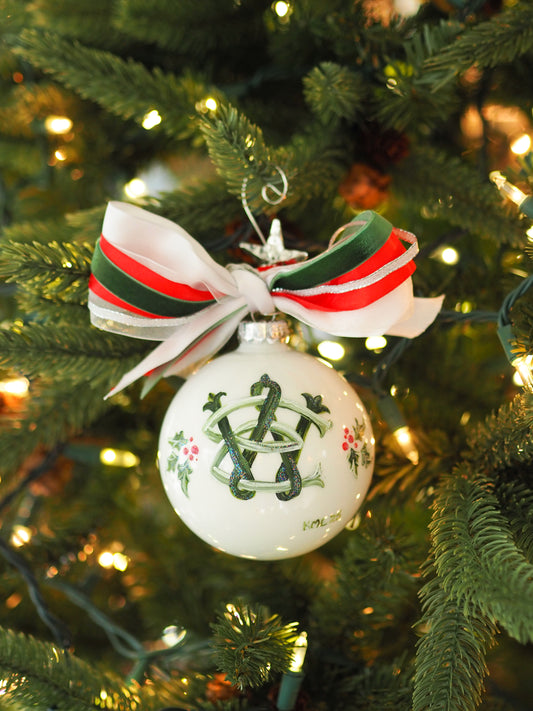 Custom Initials/Wedding Crest Ornament